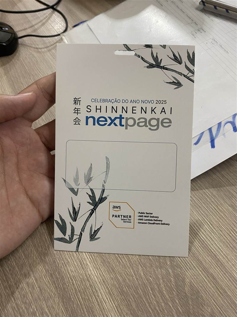 Credencial personalizada impressa pela Tetti Gráfica para evento