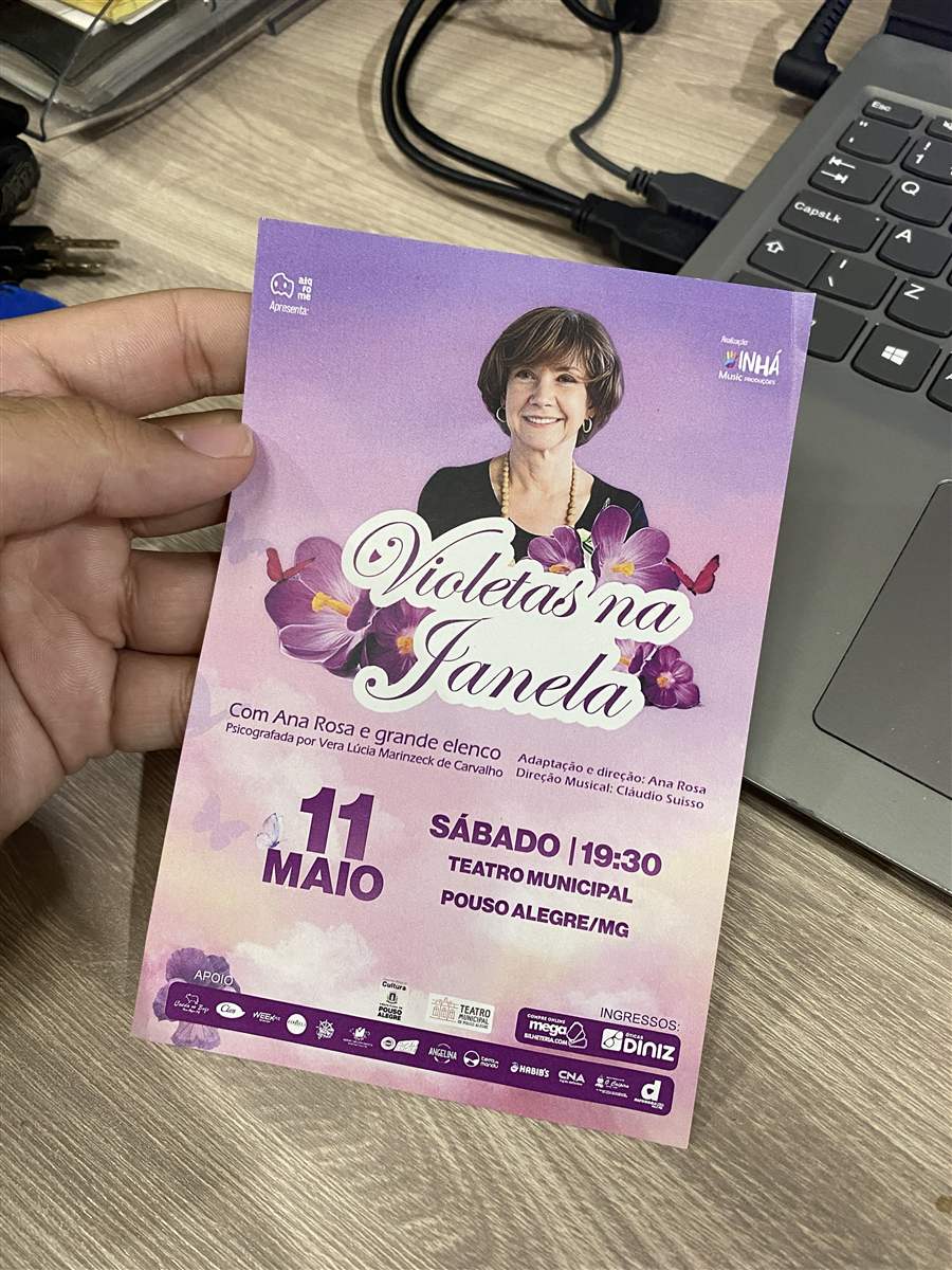 Flyer impresso pela Tetti Gráfica para evento cultural
